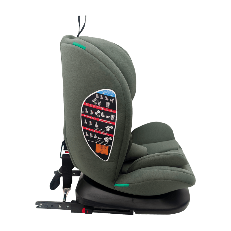 OG801A ECE R129 ISIZE Kursi Mobil Bayi 40-150cm ISOFIX Kursi Keselamatan Anak 360 Degil Rotate Big Recline Untuk Anak-anak