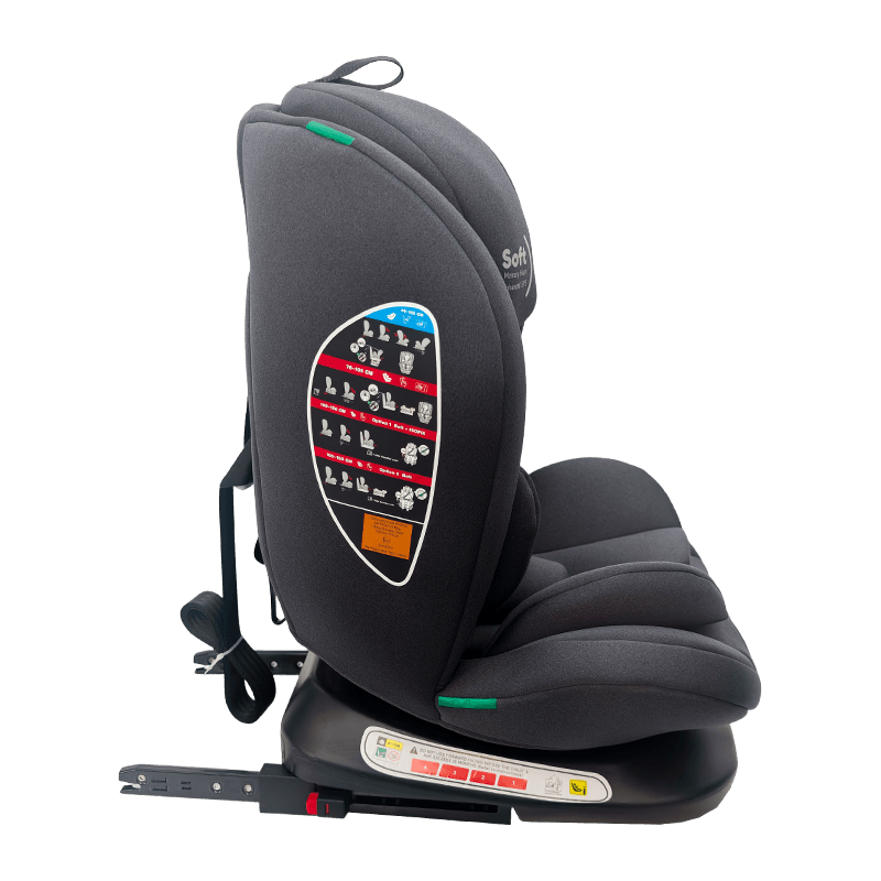 OG801A ECE R129 ISIZE Kursi Mobil Bayi 40-150cm ISOFIX Kursi Keselamatan Anak 360 Degil Rotate Big Recline Untuk Anak-anak