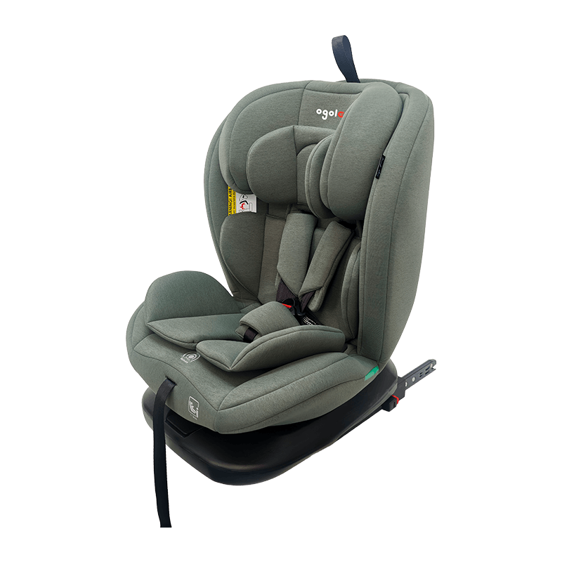 OG801A ECE R129 ISIZE Kursi Mobil Bayi 40-150cm ISOFIX Kursi Keselamatan Anak 360 Degil Rotate Big Recline Untuk Anak-anak