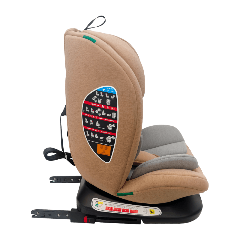 OG801A ECE R129 ISIZE Kursi Mobil Bayi 40-150cm ISOFIX Kursi Keselamatan Anak 360 Degil Rotate Big Recline Untuk Anak-anak